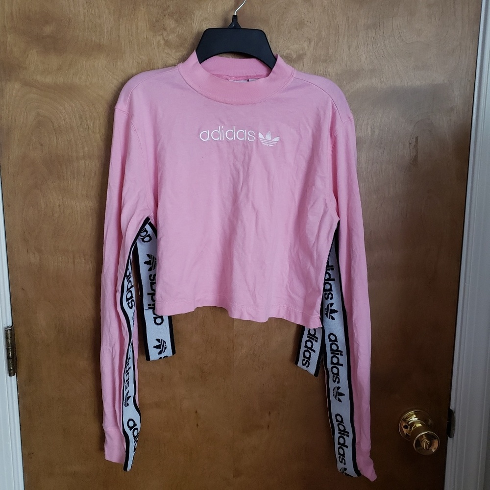 Pink Adidas Tape Top